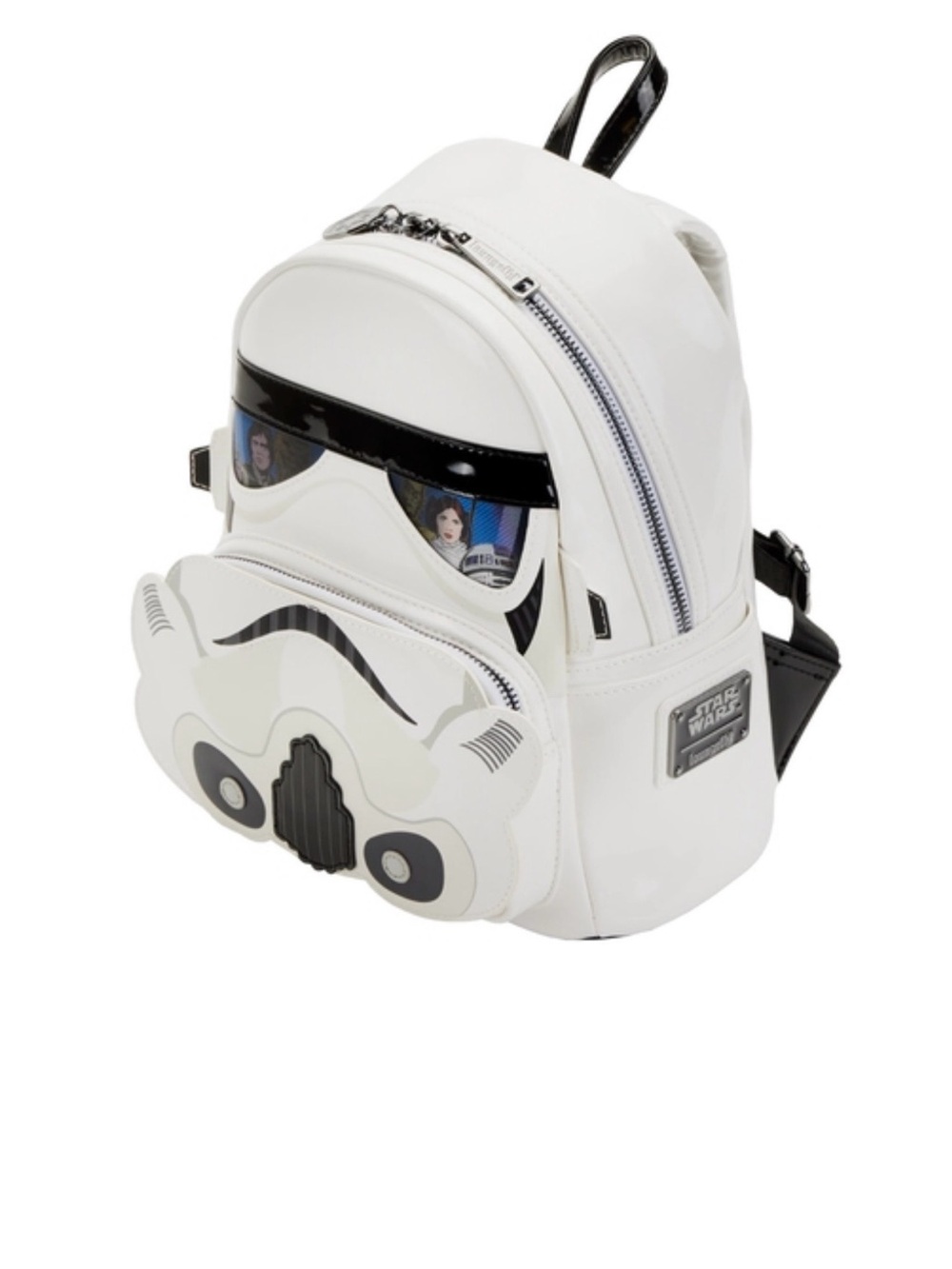 Loungefly Star Wars Stormtrooper Mini Backpack White Black NWT